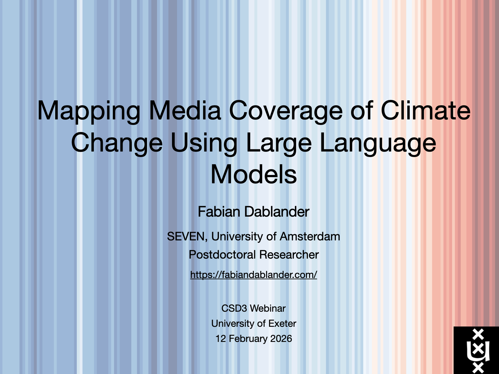 Exeter University talk